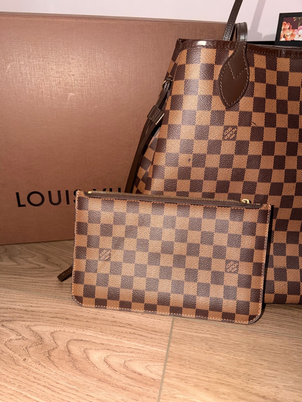 Louis Vuitton Brown Damier Ebene Neverful GM